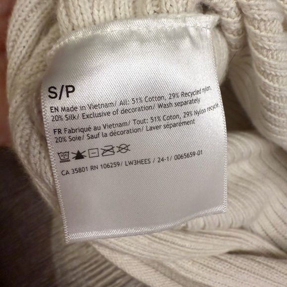 Lululemon Silk Blend Cable Pullover Crewneck Sweater Small - Picture 5 of 8